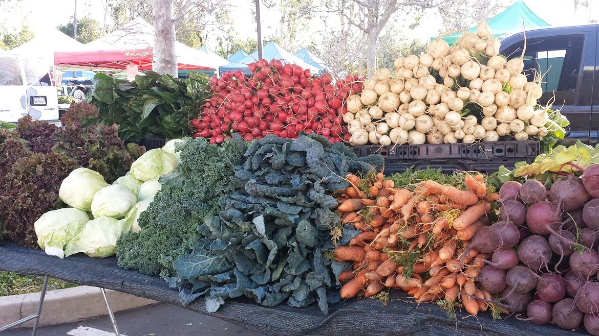 Fresh Produce Stand at the Farmers Market